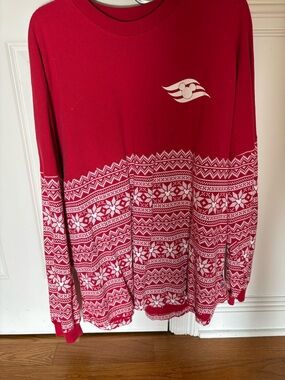 Disney’s Red and White Christmas Spirit Jersey: Disney Cruiseline